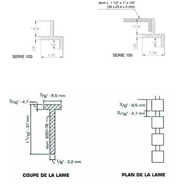 Grilles gratte-pieds Grilles gratte-pieds avec lames en T quadrillées - LQ 